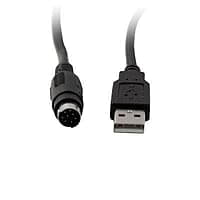 USB Type A Male to PS/2 Female Cable (Black) USB Type A Male to PS/2 Female Cable (Black)
