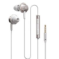 Portronics Conch Sigma A In-Ear Earbuds – 3.5mm | On/Off/Volume Switch | White | 6 Months Warranty