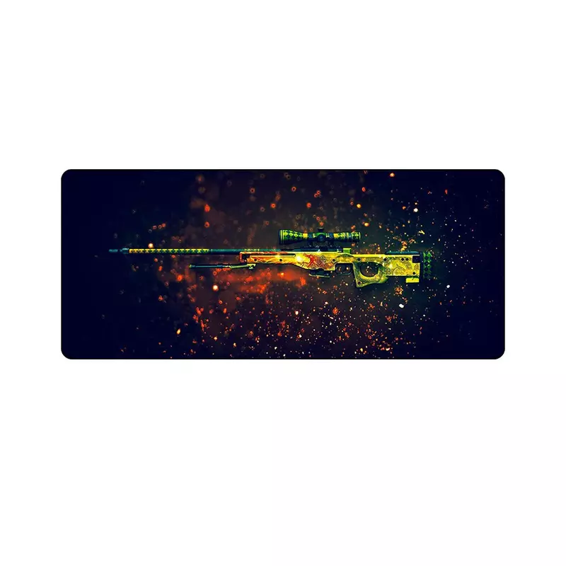 PubG AWM Gun Keyboard Mat – 70 x 30 cm | Gaming Desk Mat | Black
