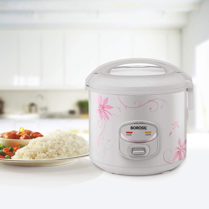 Borosil Pronto Deluxe II Rice Cooker, 1.8L