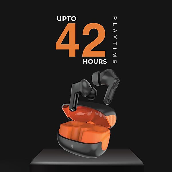 Just Corseca Sonnet TWS Earbuds – Bluetooth 5.4 | Quad Mic ENC | 42H Playtime | Black