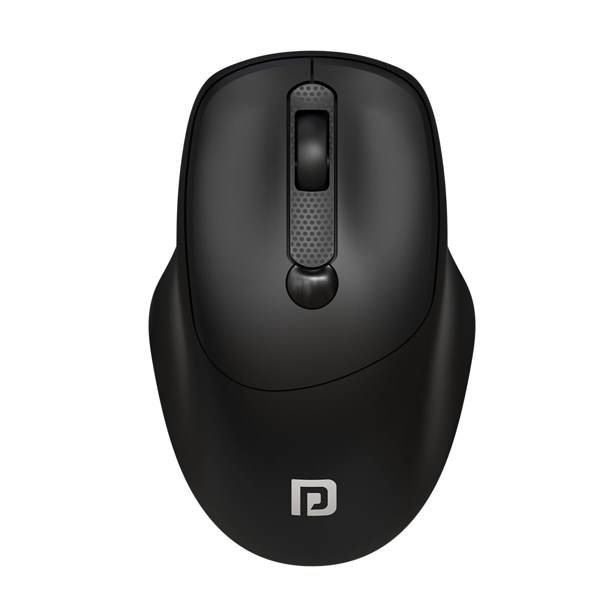 Portronics Toad 35: Sleek Black Wireless Mouse featuring USB connectivity and adjustable DPI settings for precision control. Perfect for home or office use, ensuring smooth navigation and comfort.