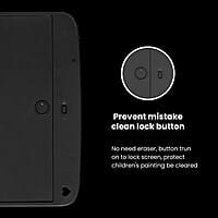 Portronics Ruffpad 12E Re-Writable LCD Writing Pad with 30.4cm (12 inch) Writing Area, India's First Notepad