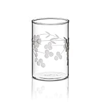 Borosil 295 ml Set of 6 pcs Berry Vision Transparent Drinking Glass | Borosilicate Glass Tumblers for Water, Cold Drinks, Juice| Flame Proof, Microwave & Dishwasher Safe | for Daily use & Gifting