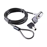 Lapcare LNL‑9292: keyless 3‑digit combo numeric lock for laptops and accessories featuring 1.7 m stainless‑steel cable, cut‑resistant PVC coating—convenient & secure.