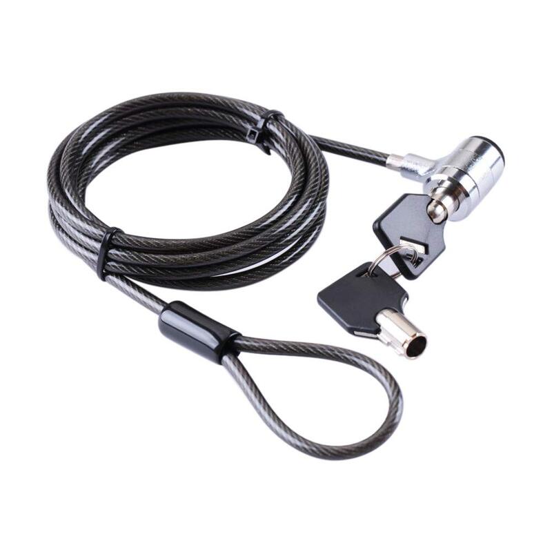 Lapcare LNL‑9292: keyless 3‑digit combo numeric lock for laptops and accessories featuring 1.7 m stainless‑steel cable, cut‑resistant PVC coating—convenient & secure.