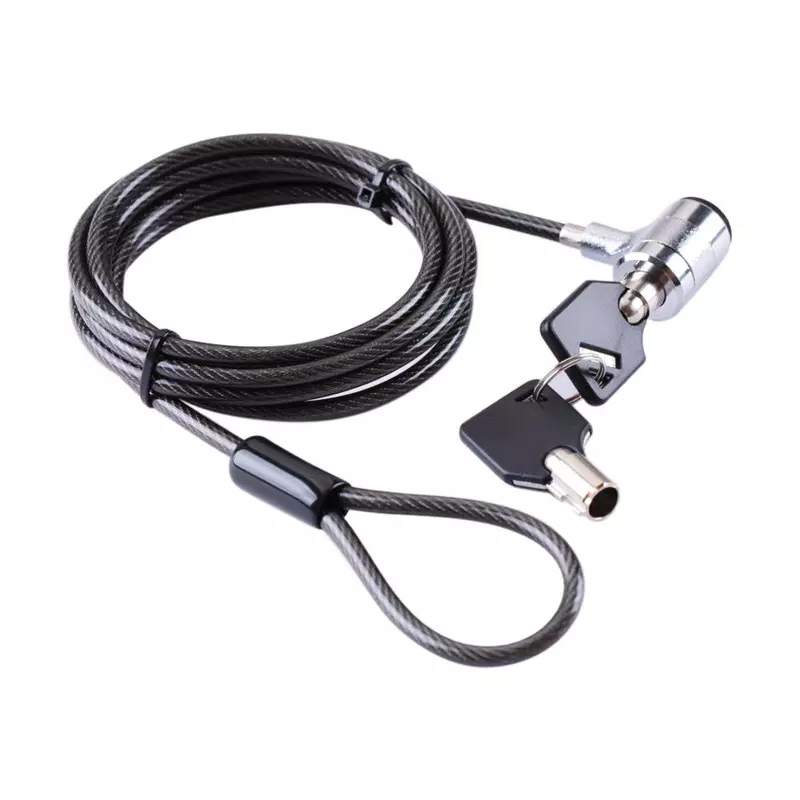 Lapcare LNL‑9292: keyless 3‑digit combo numeric lock for laptops and accessories featuring 1.7 m stainless‑steel cable, cut‑resistant PVC coating—convenient & secure.