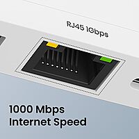 Portronics Mport 41 – A versatile 4-in-1 USB-C Hub featuring Gigabit LAN, HDMI, USB 3.0, and SD card reader. Perfect for expanding connectivity for laptops and tablets with USB-C ports.