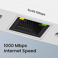Portronics Mport 41 – A versatile 4-in-1 USB-C Hub featuring Gigabit LAN, HDMI, USB 3.0, and SD card reader. Perfect for expanding connectivity for laptops and tablets with USB-C ports.