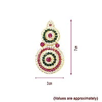 God Ornament Perumal Face/Mugam with Lotus Crown/Kireedom and Chank Chakra