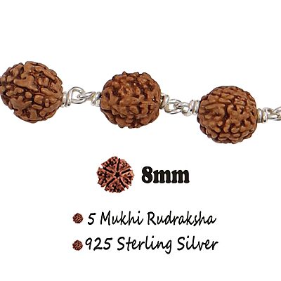 Silver Tied Rudraksha Bracelet Silver Tied Rudraksha Bracelet