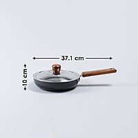Wonderchef Ebony Non-stick 20 cm Deep Fry Pan 3.25 mm thickness ideal for deep frying