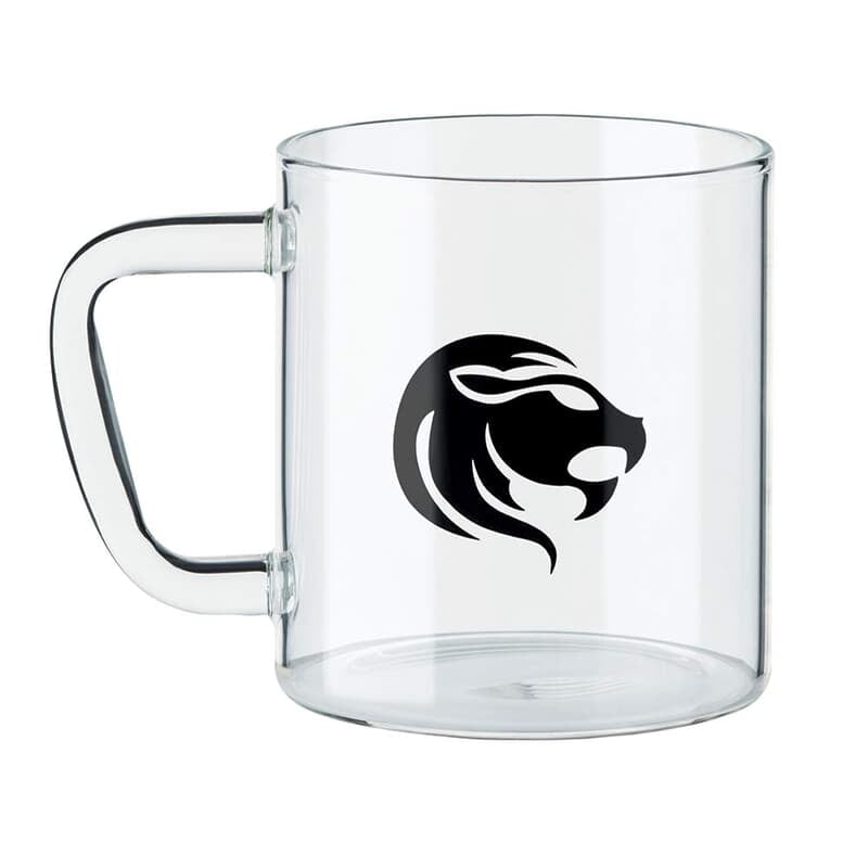 Borosil Glass Mug LEO - Transparent, 305Ml