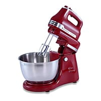 Wonderchef Crimson Revo Stand Mixer and Beater with 5 Speed Settings 4.5L Stainless Steel Bowl 300 Watt