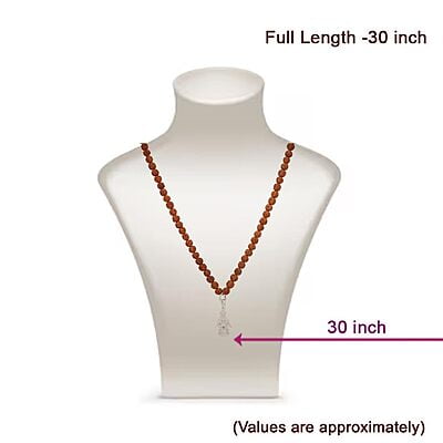 Rudraksha Mala/Chain with Ayyappa Pendent/Dollar Rudraksha Mala/Chain with Ayyappa Pendent/Dollar