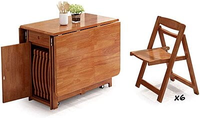 Vikinterio Walnut round shape 4 Seater Dining Set Vikinterio Walnut round shape 4 Seater Dining Set