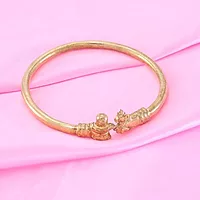 Gold Plated Adjustable Sivanlinga Nandi Kada