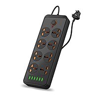 Portronics Power Plate 8 – 8 Sockets & 6 USB Ports (2500W) offers versatile charging with multiple outlets and fast USB ports, perfect for home or office use, ensuring all devices stay powered.