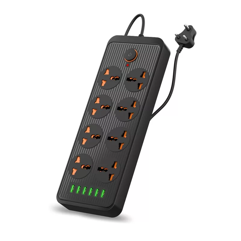 Portronics Power Plate 8 – 8 Sockets & 6 USB Ports (2500W) offers versatile charging with multiple outlets and fast USB ports, perfect for home or office use, ensuring all devices stay powered.
