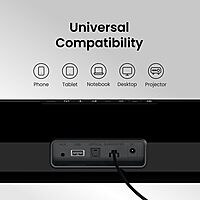 Portronics Pro X1 100W Soundbar – Experience immersive sound with deep bass, USB support for easy connectivity, and sleek design. Perfect for movies, music, and gaming. Elevate your audio experience!