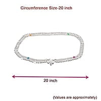 Sterling Silver Baby Set Pottu Kit,Hip Chain, Anklet, Feeder, Bowl,Spoon