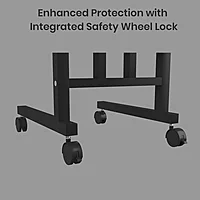 Portronics My Buddy D Adjustable Movable Table – Multipurpose | For Computer & Laptop | Brown