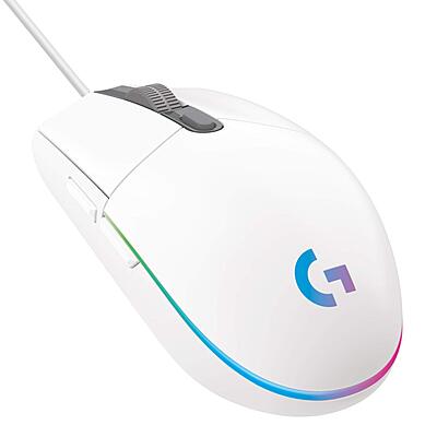 LOGITECH USB WIRED GAMING MOUSE WITH 8K DPI TRACKING AND CUSTOMIZABLE RGB LIGHTING G102-White LOGITECH USB WIRED GAMING MOUSE WITH 8K DPI TRACKING AND CUSTOMIZABLE RGB LIGHTING G102-White