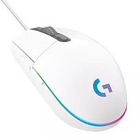 LOGITECH LIGHT SYNC WIRED GAMING MOUSE G203-White