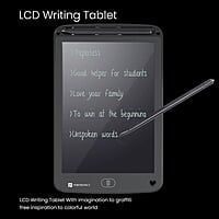 Portronics Ruffpad 12E Re-Writable LCD Writing Pad with 30.4cm (12 inch) Writing Area, India's First Notepad