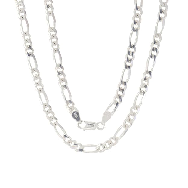 Sterling Silver Men's Figaro Chain