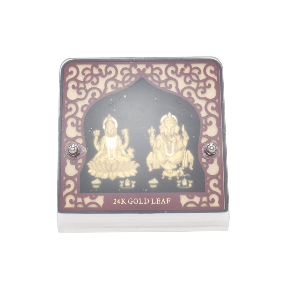 Gold Plated Lakshmi Ganesha Idol