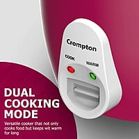 Crompton Harvest Pro Food Grade Non-stick Rice Cooker with 1.8 liter capacity Instant 15 miin cooking additional cooking bowl