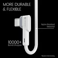 Portronics Konnect Link CL – 27W Type-C to Lightning Cable, 1M, fast charging, durable design, compatible with iPhone and iPad, high-speed data transfer, perfect for everyday use.