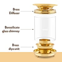 Borosil Medium Brass Diffuser