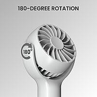 Portronics Toofan Mini Rechargeable Fan – Green: Compact, portable fan with powerful airflow. USB rechargeable, lightweight design, perfect for home, office, or outdoor use. Stay cool anywhere!