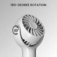 Portronics Toofan Mini Rechargeable Fan – Green: Compact, portable fan with powerful airflow. USB rechargeable, lightweight design, perfect for home, office, or outdoor use. Stay cool anywhere!