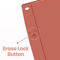 Portronics Ruffpad 12 – 12" LCD Writing Pad, Pink. Perfect for doodling, note-taking, and reminders. Lightweight, portable, and eco-friendly. Easy to erase with a single button. Ideal for all ages!