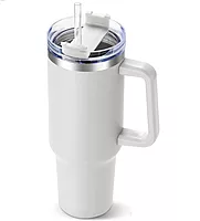 1200ml Steel Hot and Cold Tumbler - White
