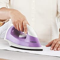 Borosil Dry Press 1000-Watt Iron, Purple