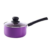 Wonderchef Valencia Non-Stick Sauce Pan with Glass Lid  1.5 litres 2.5 mm Thickness