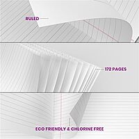 Classmate LongBook | 172 Pages | Single Line | 29.7cm x 21cm | Pack of 3 | Ruled Notebook