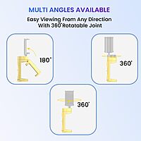 Portronics Mobot Clip – Yellow 360° Phone Stand offers versatile viewing angles with its adjustable design. Perfect for hands-free video calls, streaming, and more. Compact and portable for easy use.