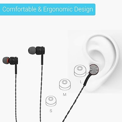 Portronics Conch Gama Earphone,1.2m Tangle Free Cable, Mic, 3.5mm Aux Port Wired Gaming  (Black, In the Ear) Portronics Conch Gama Earphone,1.2m Tangle Free Cable, Mic, 3.5mm Aux Port Wired Gaming  (Black, In the Ear)