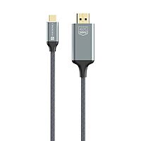 Portronics Vision C – Type-C to HDMI 4K Cable, 1.8M, offers 4K video output. Ideal for laptops, tablets, and smartphones.