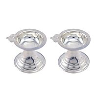 Traditional Silver Diya Sets