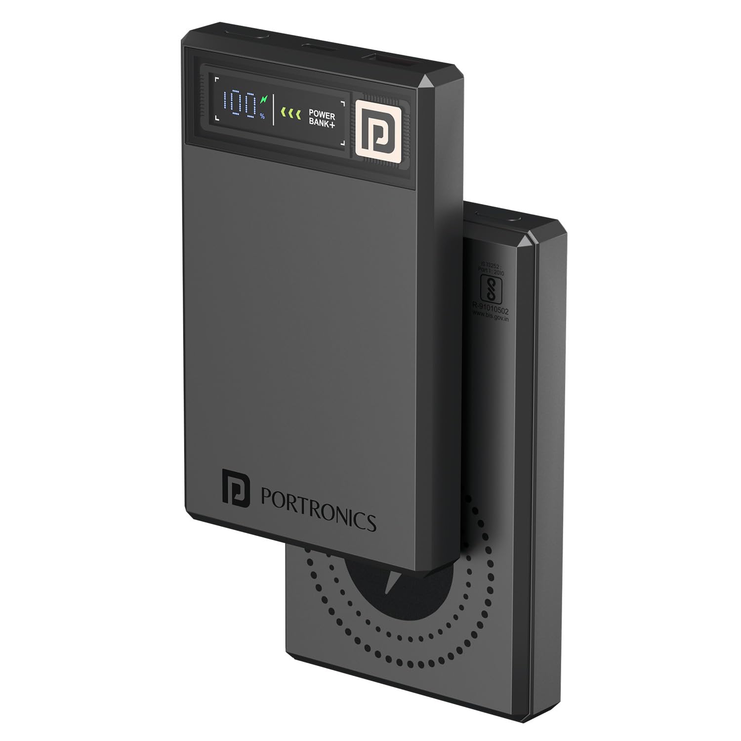 Portronics Luxcell MagClick 10k 10000 mAh 15W Magnetic Wireless Fast charging (Black) Portronics Luxcell MagClick 10k 10000 mAh 15W Magnetic Wireless Fast charging (Black)
