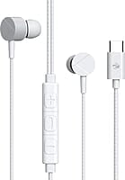 ZEBRONICS Zeb-Buds C2 in Ear Type C Wired Earphones with Mic, Braided 1.2 Metre Cable, Metallic Design, 10mm Drivers, in Line Mic & Volume Controller