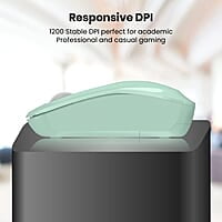 Portronics Toad 25 Wireless Mouse, 2.4 GHz with USB Nano Dongle, 1200 DPI Optical Tracking, Ambidextrous for PC, MacBook, Laptop