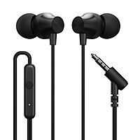Portronics Conch Beat A In-Ear Earbuds – 3.5mm | On/Off Switch | Black | 6 Months Warranty