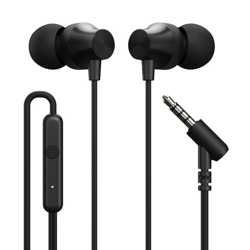 Portronics Conch Beat A In-Ear Earbuds – 3.5mm | On/Off Switch | Black | 6 Months Warranty